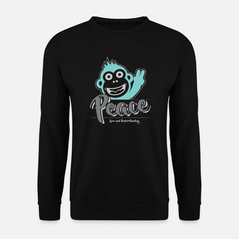 Frieden, Liebe und Verständnis - Unisex Pullover - Schwarz