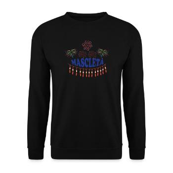 Feux d’artifice de Mascletà - Sweat-shirt Unisexe - noir - Devant - Alina (178cm) & Michal (187cm)