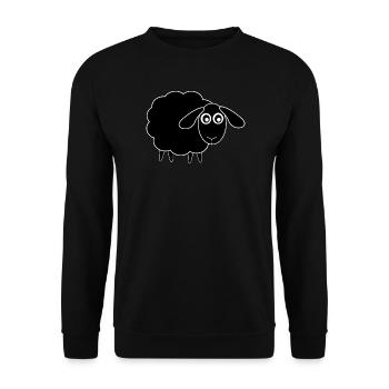 mouton mouton noir - Sweat-shirt Unisexe - noir - Devant - Alina (178cm) & Michal (187cm)