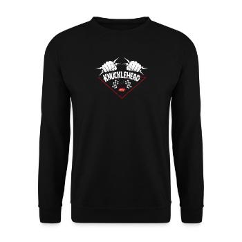Knucklehead 1947 - Unisex Pullover - Schwarz - Vorne - Alina (178cm) & Michal (187cm)