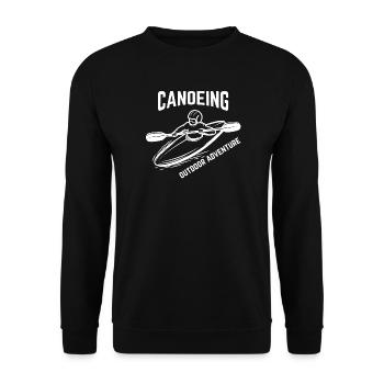 canoë, kayak, rafting - Sweat-shirt Unisexe - noir - Devant - Alina (178cm) & Michal (187cm)
