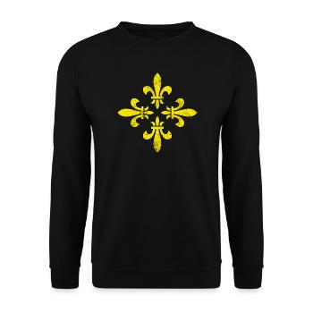 FLEURS DE LYS MILLÉSIME Midden-Drenthe - Sweat-shirt Unisexe - noir - Devant - Alina (178cm) & Michal (187cm)