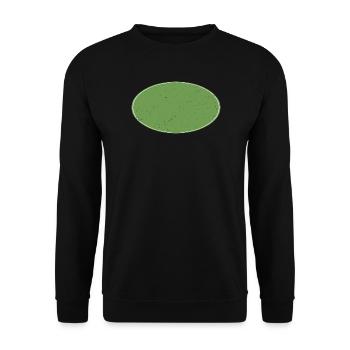Fond ovale vert sale - Sweat-shirt Unisexe - noir - Devant - Alina (178cm) & Michal (187cm)
