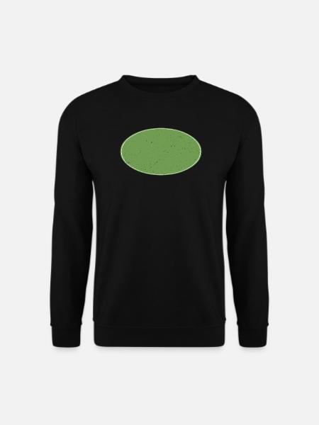 Ovaler Background schmutzig grün - Unisex Pullover - Schwarz