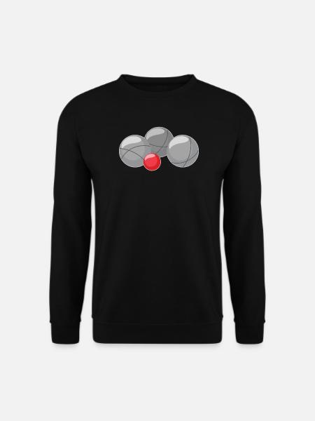 Boules pour pétanque et pétanque - Sweat-shirt Unisexe - noir