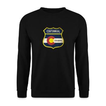 Motif du centenaire du Colorado - Sweat-shirt Unisexe - noir - Devant - Alina (178cm) & Michal (187cm)