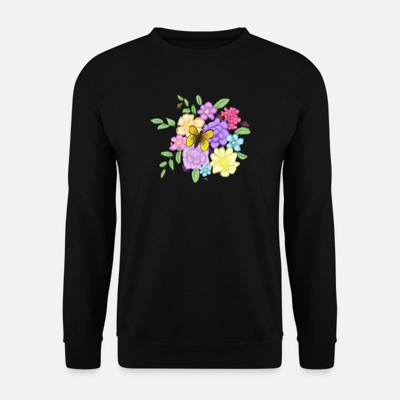 Blumenstrauß - Unisex Pullover - Schwarz