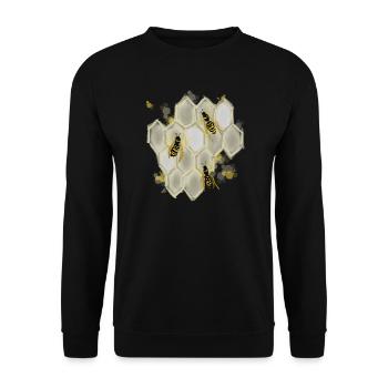 Wasps - Unisex Sweatshirt - black - Front - Alina (178cm) & Michal (187cm)