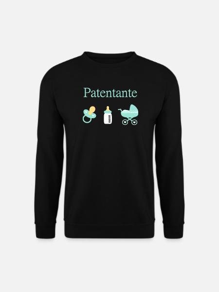 Patentante Taufe Geburt Junge - Unisex Pullover - Schwarz