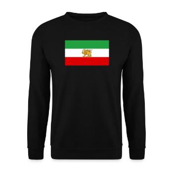 Lion et Soleil Drapeau iranien - Sweat-shirt Unisexe - noir - Devant - Alina (178cm) & Michal (187cm)