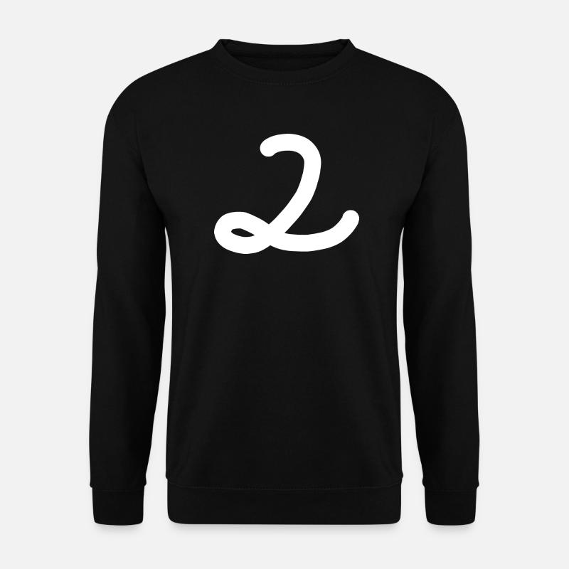 2 Number two white - Unisex Sweatshirt - black