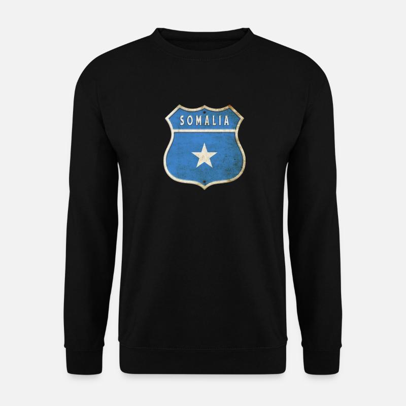 Somalia Wappen Flaggen Design - Unisex Pullover - Schwarz