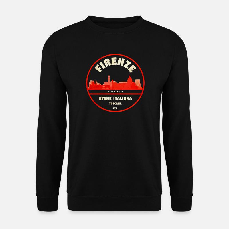 Firenze Italiana Vintage-Stempel - Unisex Pullover - Schwarz