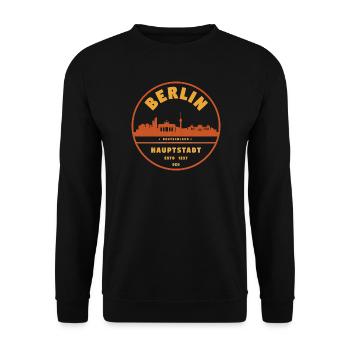 Insigne du paysage urbain de Berlin - Sweat-shirt Unisexe - noir - Devant - Alina (178cm) & Michal (187cm)