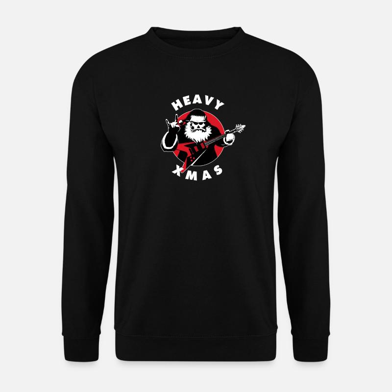 Santa Claus Heavy Metal - Unisex Pullover - Schwarz