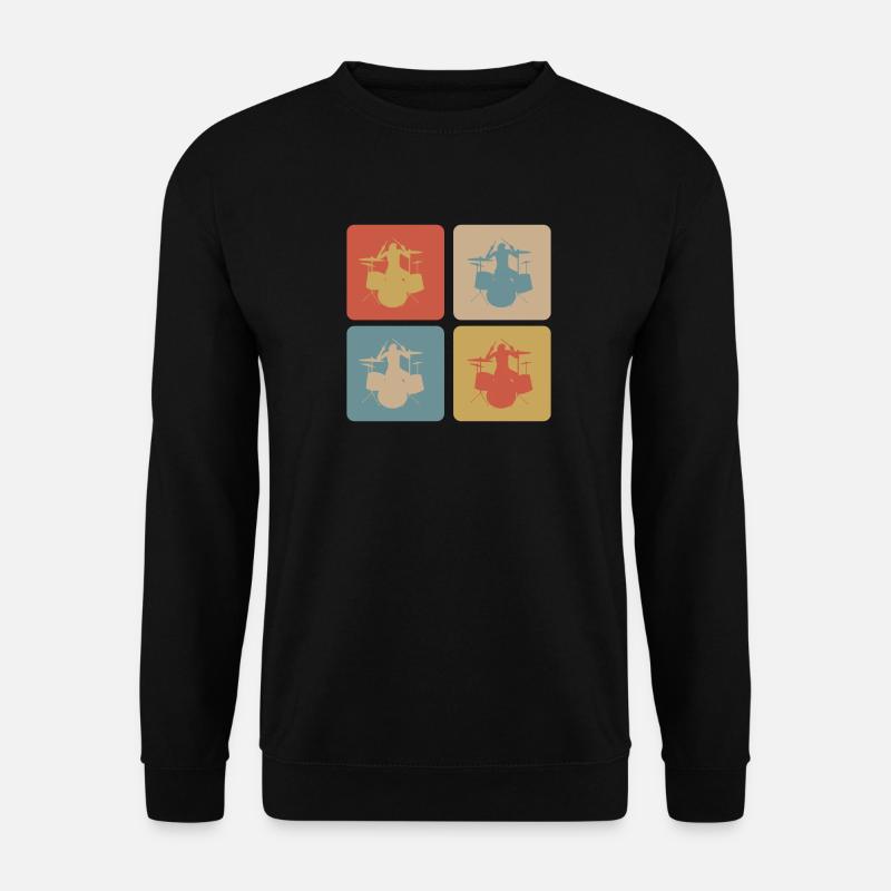 drum design - Unisex Sweatshirt - black