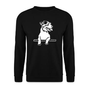 Jack Russell Terrier "Black Edition" - Unisex Sweatshirt - black - Front - Alina (178cm) & Michal (187cm)