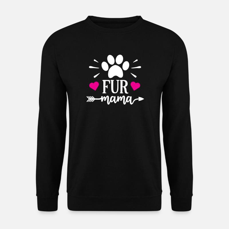 Maman à fourrure - Sweat-shirt Unisexe - noir
