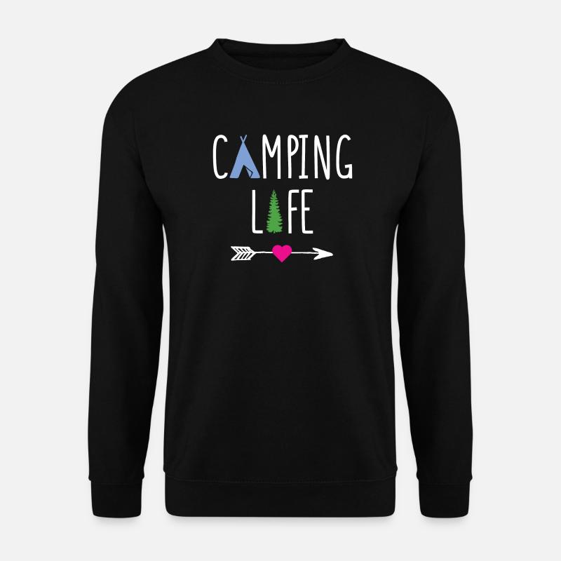 Campingleben - Unisex Pullover - Schwarz