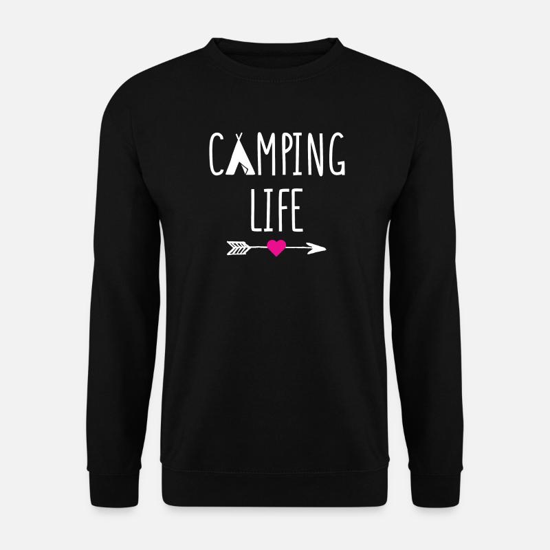Campingleben - Unisex Pullover - Schwarz