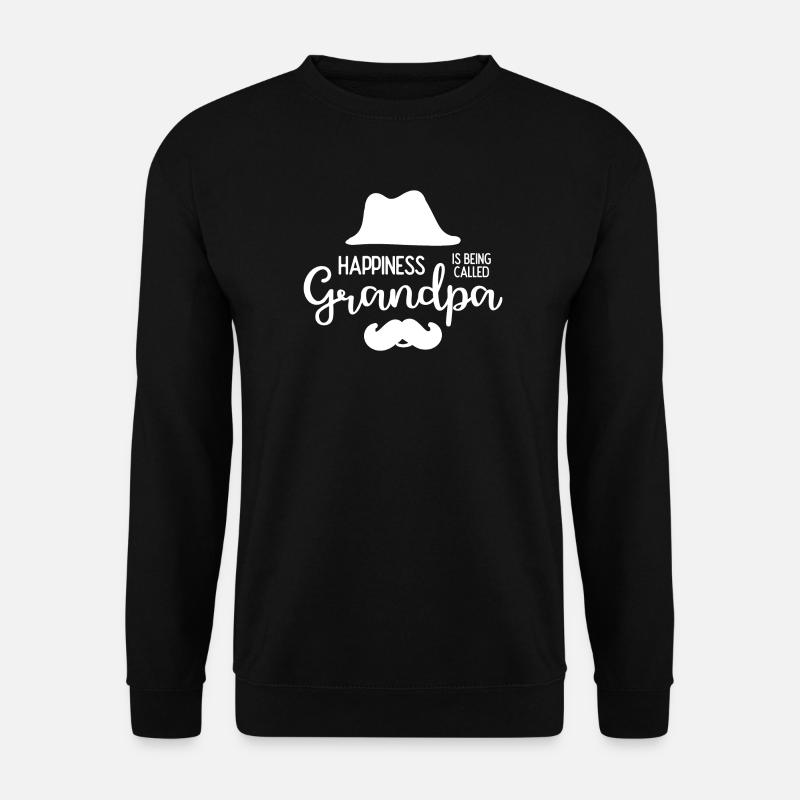 Happines is Being Called Grandpa - Unisex Sweatshirt - black