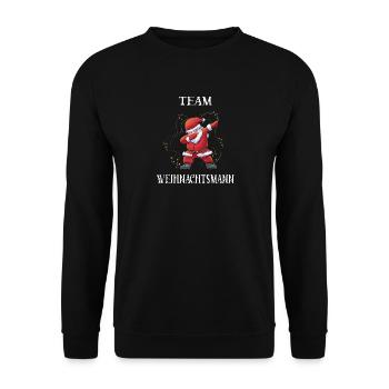 Équipe Santa Claus - Sweat-shirt Unisexe - noir - Devant - Alina (178cm) & Michal (187cm)