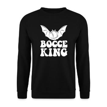 Bocce King Boules Bal Halloween Costume Boule Bocce - Sweat-shirt Unisexe - noir - Devant - Alina (178cm) & Michal (187cm)