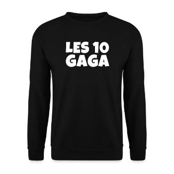 chanteuse, chanteuse célèbre, fan de musique - Sweat-shirt Unisexe - noir - Devant - Alina (178cm) & Michal (187cm)