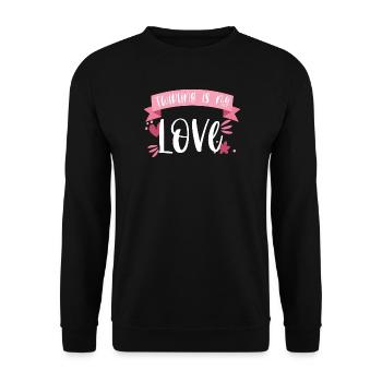 Baton Twirling Sports Passion Gift - Unisex Sweatshirt - black - Front - Alina (178cm) & Michal (187cm)