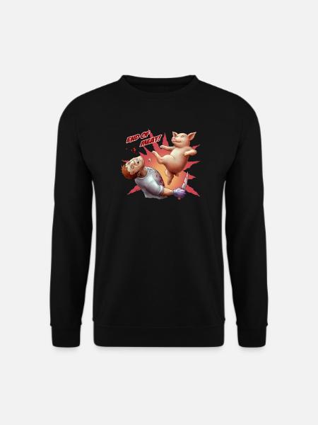 End of Meat - Unisex Pullover - Schwarz