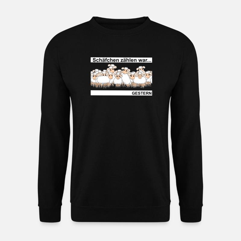 Schäfchen zählen - Unisex Pullover - Schwarz