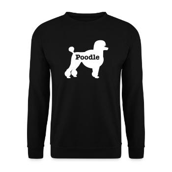 Caniche - Sweat-shirt Unisexe - noir - Devant - Alina (178cm) & Michal (187cm)