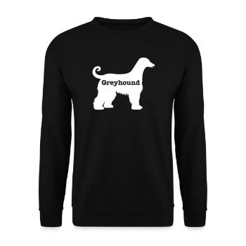 Greyhound - Unisex Sweatshirt - black - Front - Alina (178cm) & Michal (187cm)