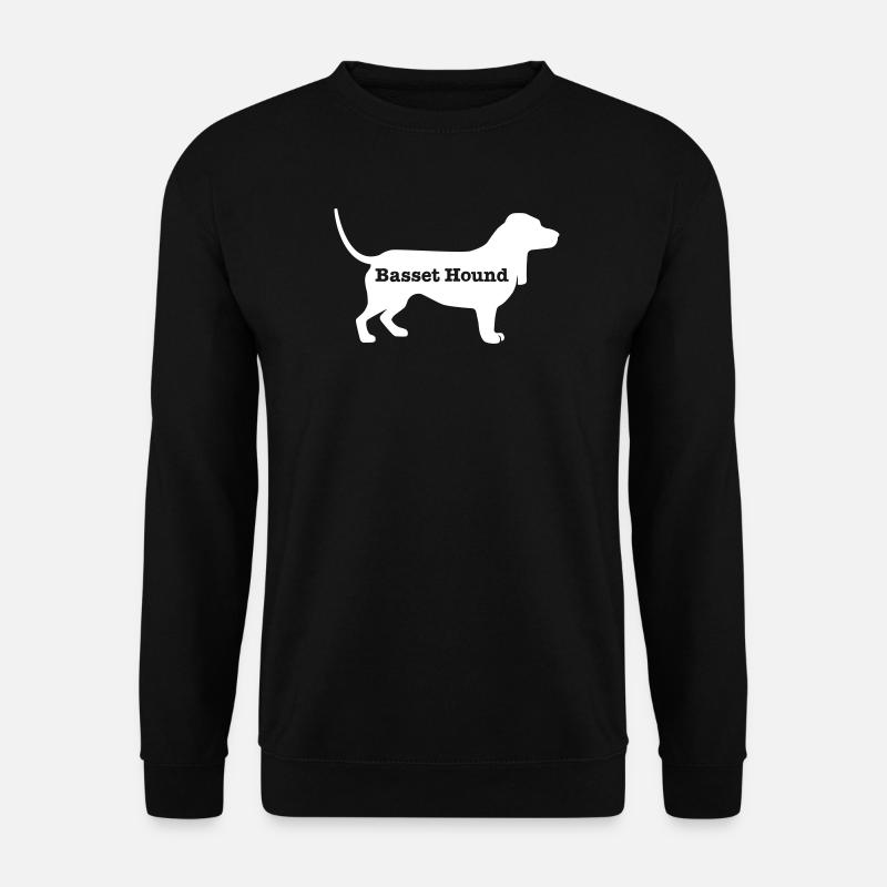 Basset Hound - Unisex Pullover - Schwarz