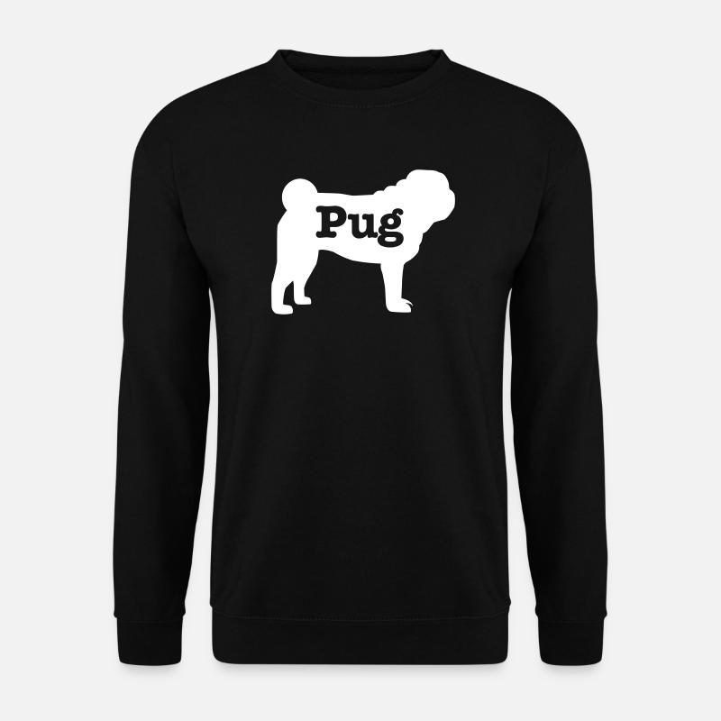 Mops - Unisex Pullover - Schwarz