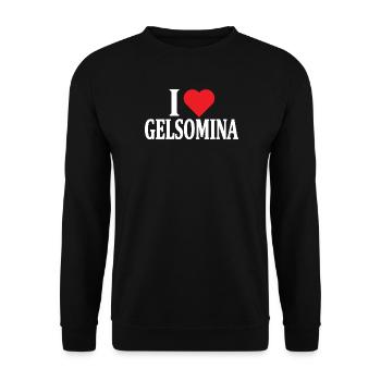 t-shirt J’adore l’idée cadeau Gelsomina - Sweat-shirt Unisexe - noir - Devant - Alina (178cm) & Michal (187cm)