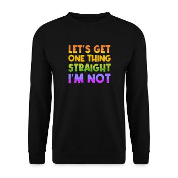 Sexualität Cool Lgbt Statement Homosexuell Stolz - Unisex Pullover - Schwarz - Vorne - Alina (178cm) & Michal (187cm)