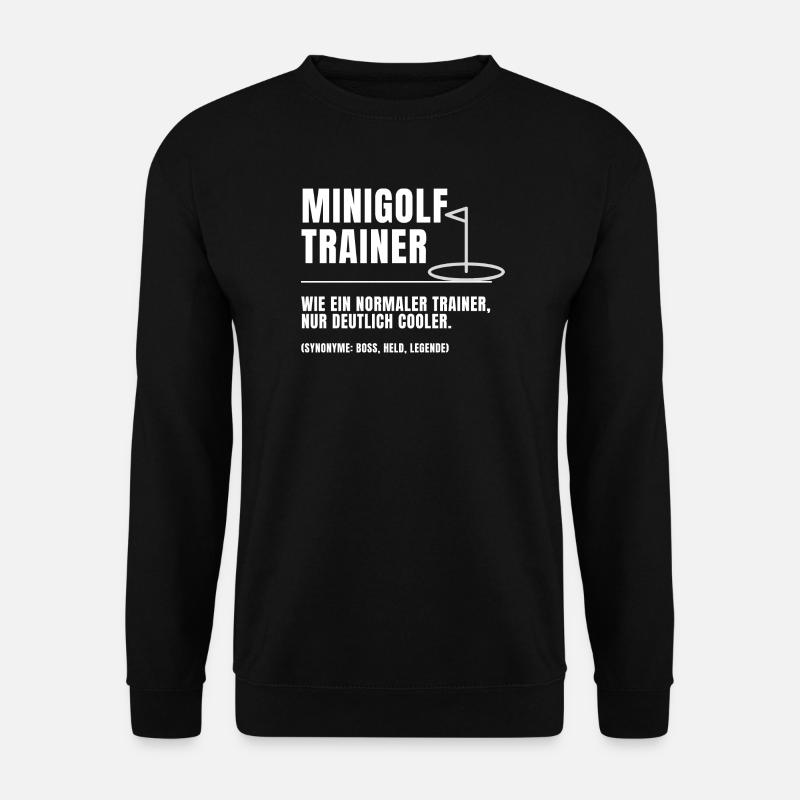 Minigolf Trainer Definition - Unisex Pullover - Schwarz