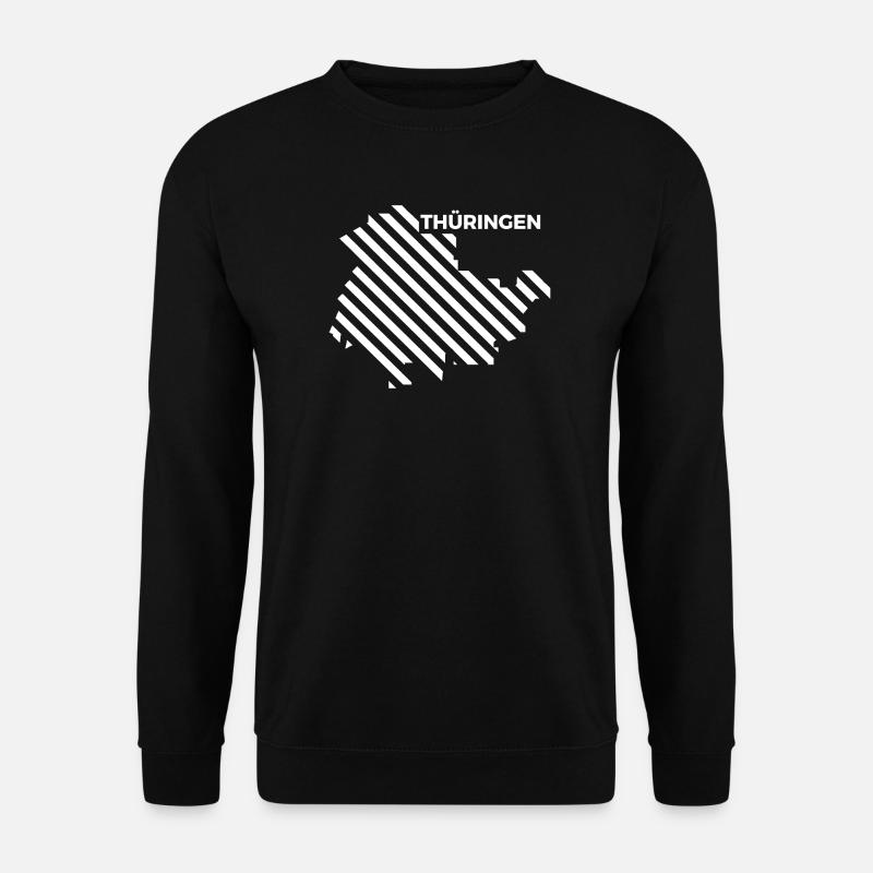 Thuringia Map - Unisex Sweatshirt - black