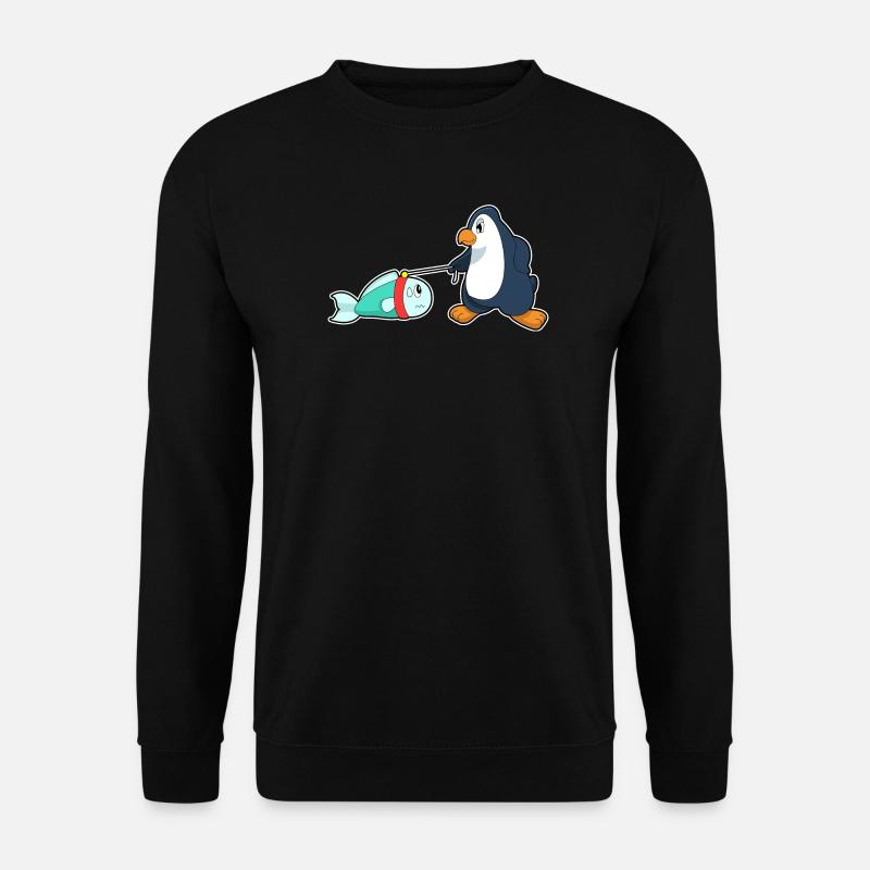 Poisson pingouin - Sweat-shirt Unisexe - noir
