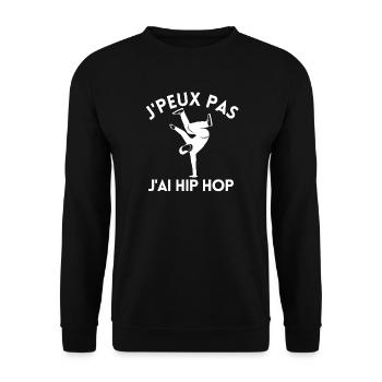 danser, hip hop, danse de rue - Sweat-shirt Unisexe - noir - Devant - Alina (178cm) & Michal (187cm)