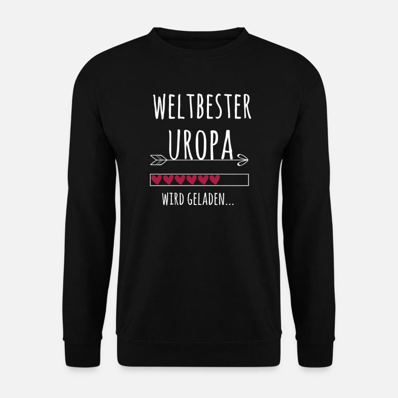 Weltbester Uropa Ankündigung Schwangerschaft Baby - Unisex Pullover - Schwarz