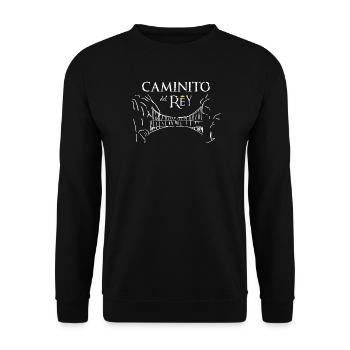 Caminito (dark) - Unisex Sweatshirt - black - Front - Alina (178cm) & Michal (187cm)