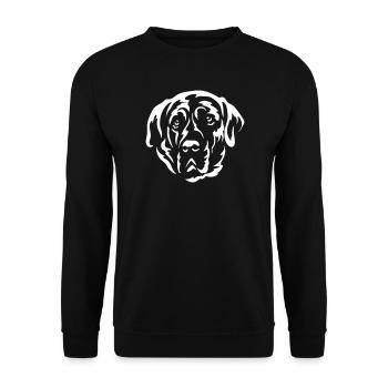 Tosa Head « Black Edition » - Sweat-shirt Unisexe - noir - Devant - Alina (178cm) & Michal (187cm)