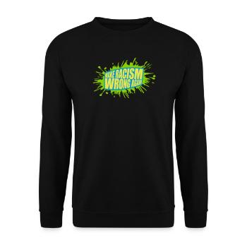 Rendre le racisme répréhensible - Sweat-shirt Unisexe - noir - Devant - Alina (178cm) & Michal (187cm)