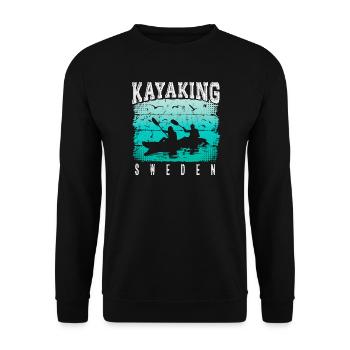 Kayak Suède - Canoë - Rafting Suède - Sweat-shirt Unisexe - noir - Devant - Alina (178cm) & Michal (187cm)