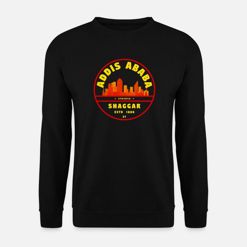 Addis Ababa Skyline Emblem - Unisex Sweatshirt - black