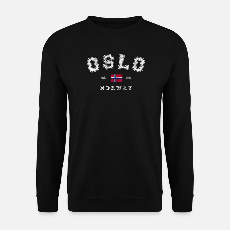 Oslo Norway - Unisex Pullover - Schwarz