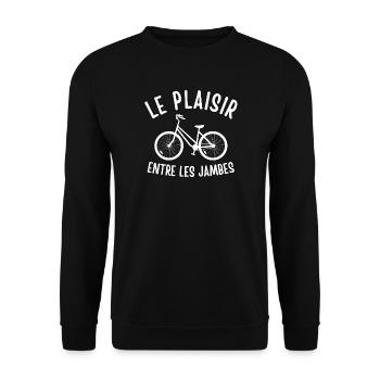 cyclisme, cycliste, bicyclette, vélo - Sweat-shirt Unisexe - noir - Devant - Alina (178cm) & Michal (187cm)
