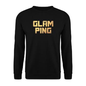 Glamping Krone Gold Camping Luxury Quotes Camper - Sweat-shirt Unisexe - noir - Devant - Alina (178cm) & Michal (187cm)